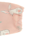 Ziggle Baby Coverall Feeding Bib Pink Bunnies (British brand)