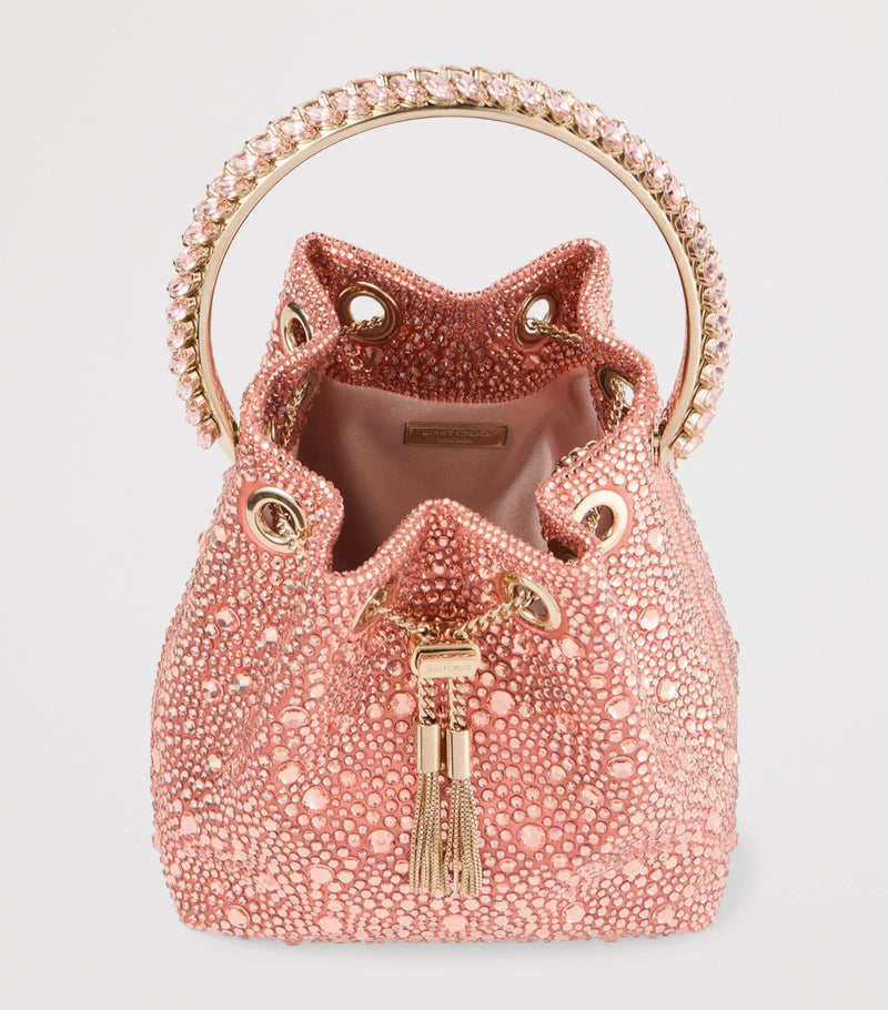 Jimmy Choo Bon Bon embellished top-handle bag, imported from the UK