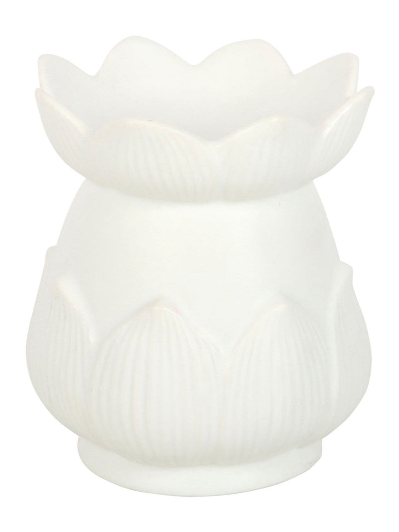 Something Different white lotus oil burner, imported from the UK