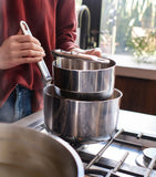 Joseph Joseph Space Steel Folding-Handle 3-Piece Saucepan Set, UK version