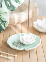 Next Something Different Green Lotus Flower Incense Stick Holder and Trinket Dish - One Size- Buy online at McGrocer