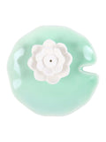 Something Different green lotus incense holder and trinket dish, UK version