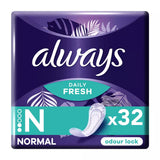Always Dailies Fresh & Protect Panty Liners Normal x32 - McGrocer
