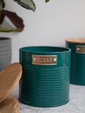 Kitchencraft Teal 3-piece storage canister set, UK version