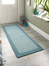 Next Origin Rugs Duck Egg Blue Wool Runner- Buy online at McGrocer