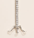 Nialaya Jewelry mini silver-plated tennis bracelet (British brand)