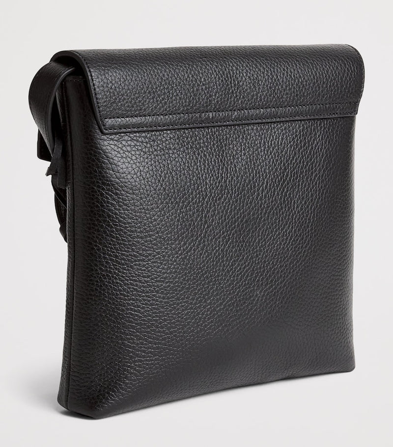 Emporio Armani cross-body bag in grained leather (British brand)