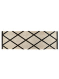My Mat Cream Border Geo washable nylon runner - British product