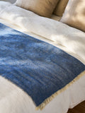 Garden Trading Cove Blue Herringbone throw 130x170cm, UK version