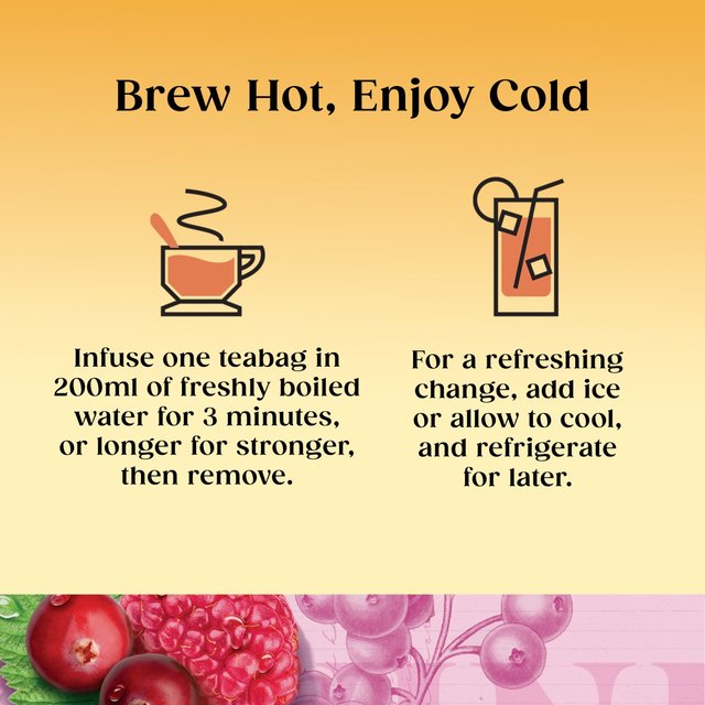 Twinings Cranberry & Raspberry Tea 20 per pack GOODS M&S