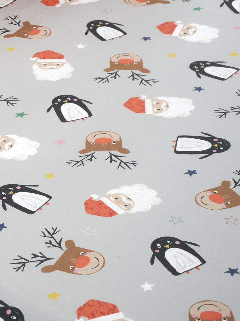 Bedlam Red Christmas fitted bed sheet 25cm - British product