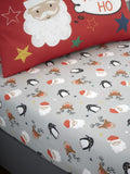 Bedlam Red Christmas fitted bed sheet 25cm - British product