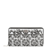 Harrods Dolce & Gabbana Grained Calfskin Majolica Zip-Around Wallet- Buy online at McGrocer