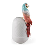 Lladró porcelain Macaw vase 56cm, UK version