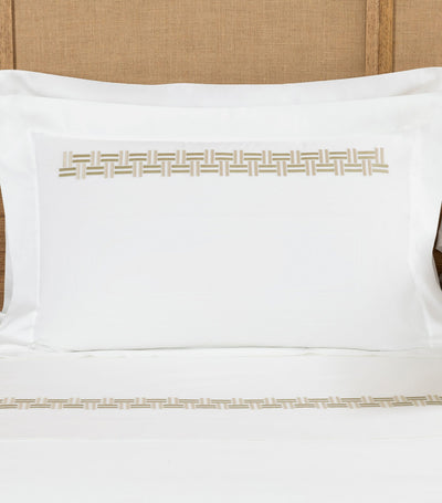 Harrods Frette Basket Weave Oxford Pillow Sham 50cm x 70cm- Buy online at McGrocer