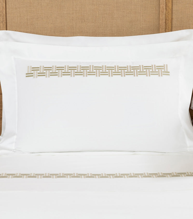Frette Basket Weave Oxford Pillow Sham 50cm x 70cm - British product