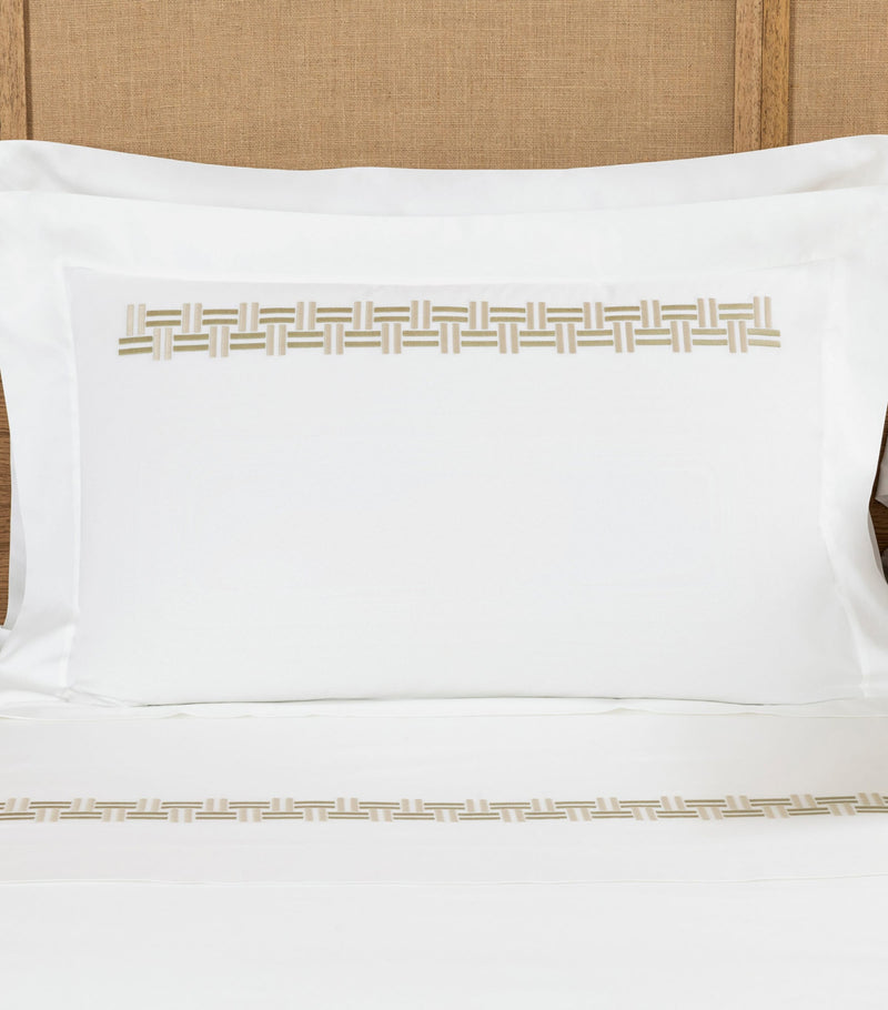Frette Basket Weave Oxford Pillow Sham 50cm x 70cm - British product
