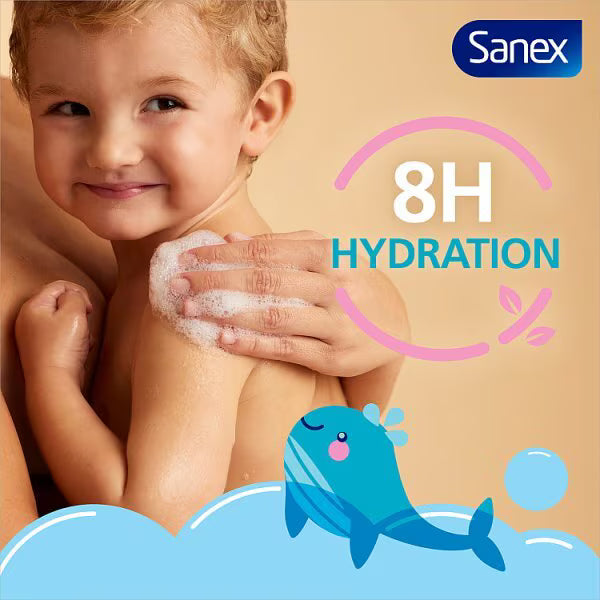 Sanex baby bath foam shampoo (British brand)