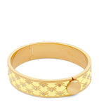 Halcyon Days gold-plated enamel bee sparkle bangle, imported from the UK