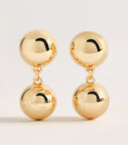 Carolina Herrera gold-tone sphere drop earrings, UK version
