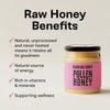 Black Bee honey with pollen spread 227g - British product
