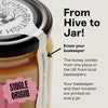Black Bee honey with pollen spread 227g - British product