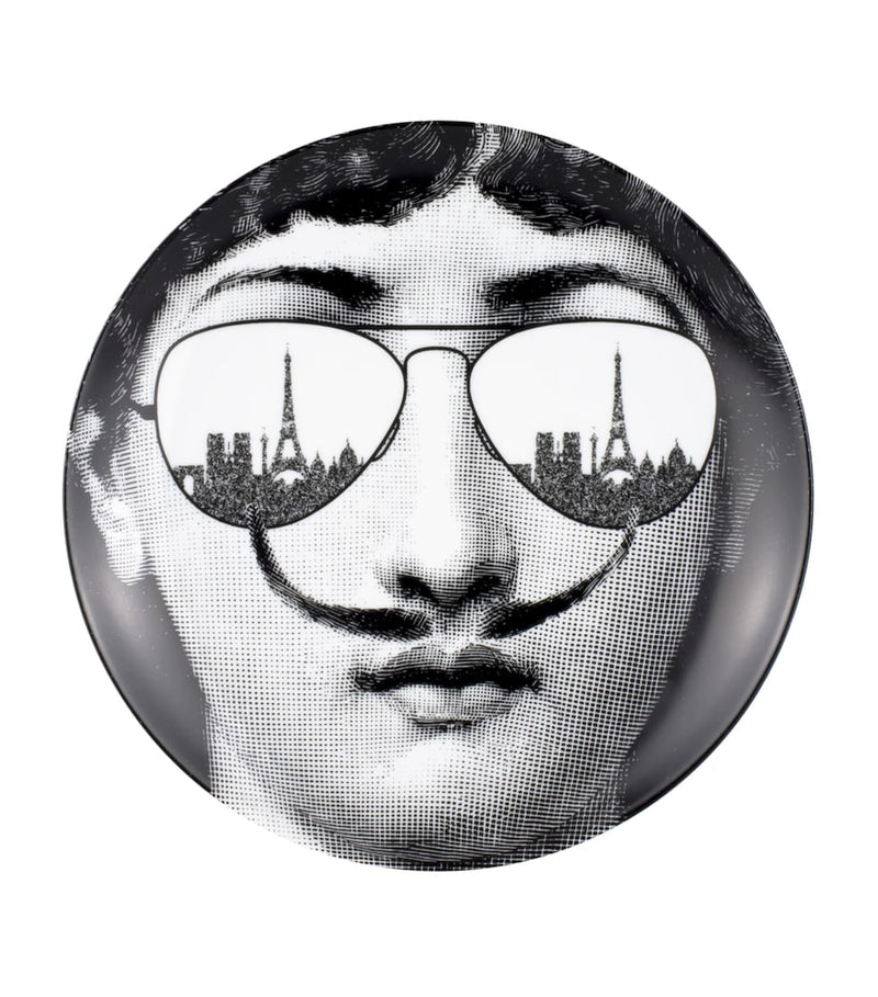 Fornasetti Tema e Variazioni wall plate No. 373 26cm ceramic, UK version