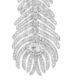 Boucheron plume de paon earrings white gold diamonds, UK version