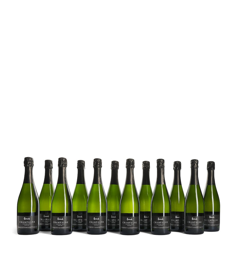 Harrods Blanc de Blancs Grand Cru champagne case 12 bottles - British product