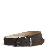 Harrods Emporio Armani Leather Buckle Belt- Buy online at McGrocer