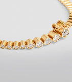 Sophie Bille Brahe yellow gold diamond tennis bracelet (British brand)