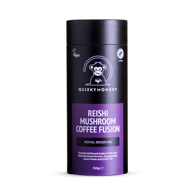 Holland & Barrett Quirky Monkey Reishi Mushroom Coffee Fusion Royal Reishi Me 150g- Buy online at McGrocer
