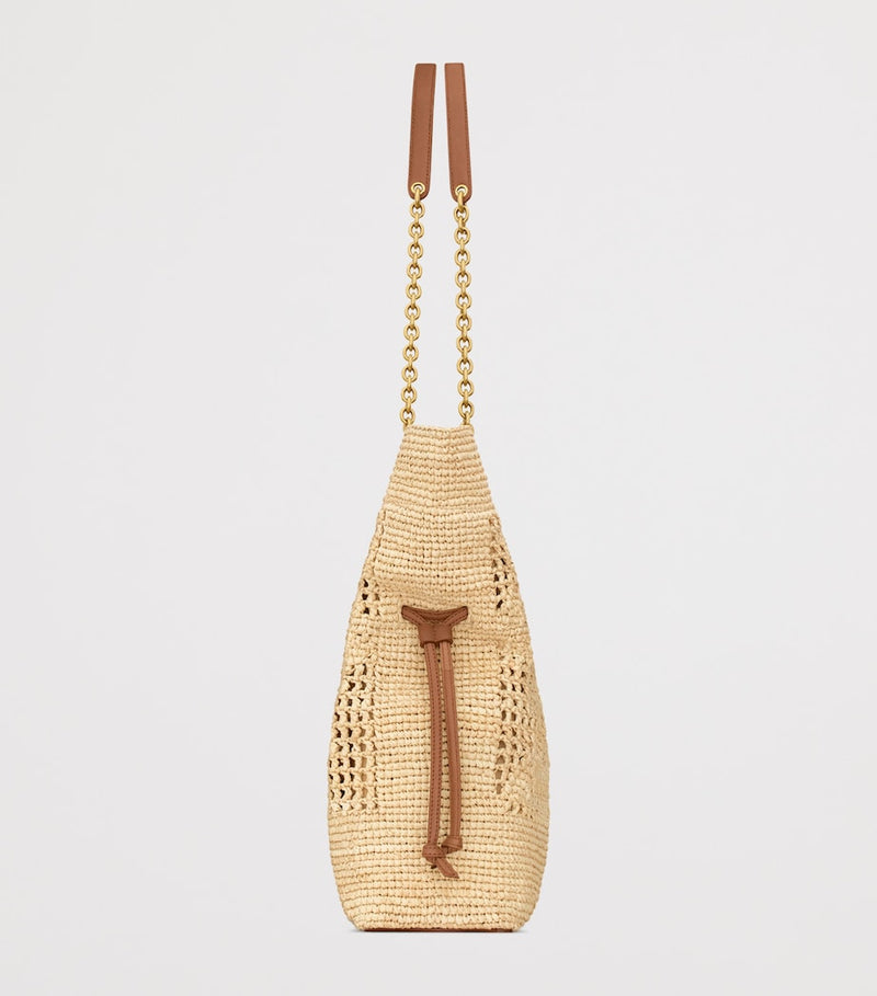 Saint Laurent raffia Jamie shopping bag 35cm - British product