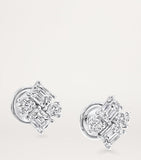 Graff Classic diamond earrings in white gold, UK version