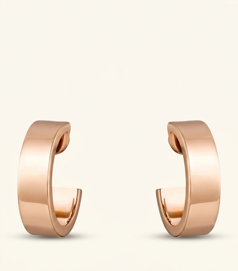 Cartier LOVE rose gold diamond hoop earrings, UK version