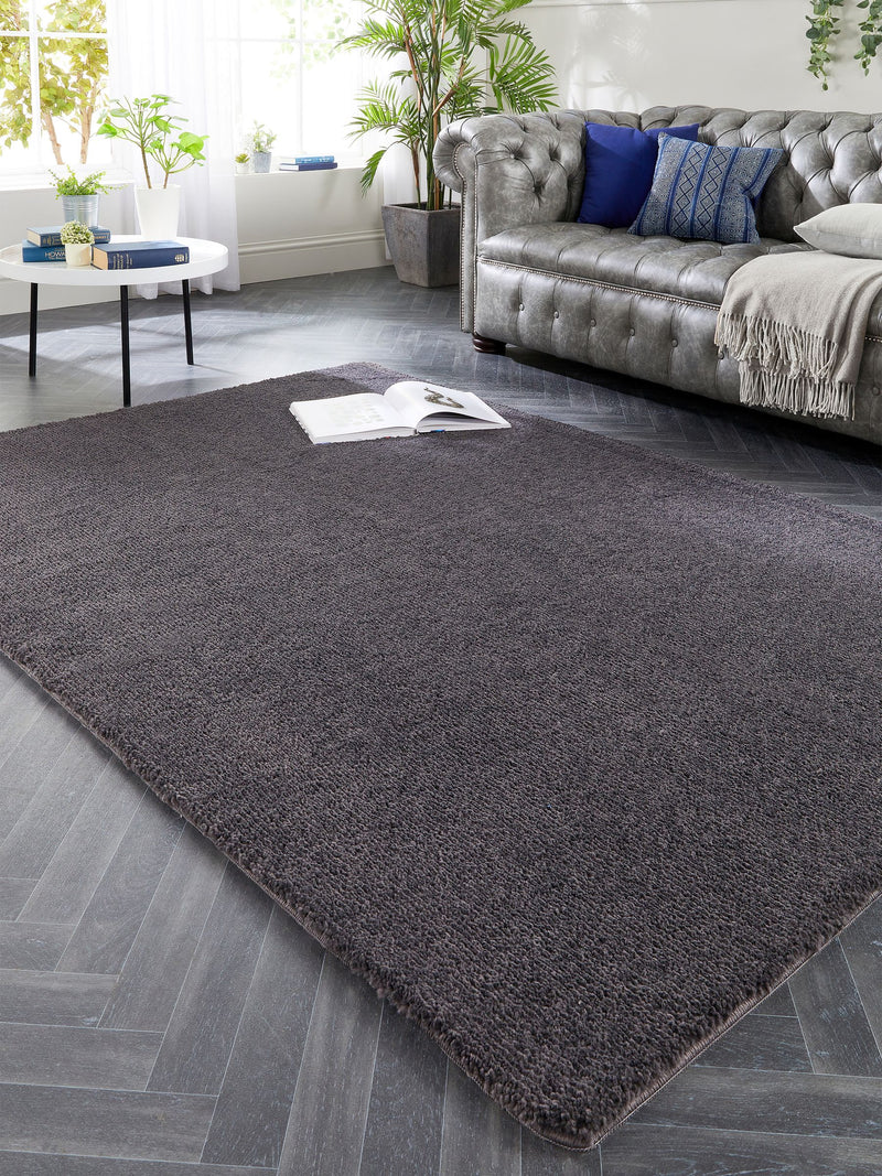 My Lux Charcoal Washable Rug (British brand)
