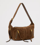 AllSaints suede shoulder bag, imported from the UK
