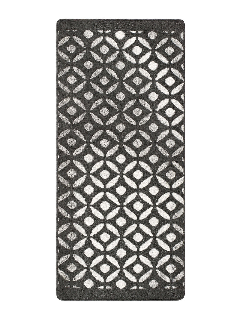 My Mat charcoal crescent small runner - British made, UK version