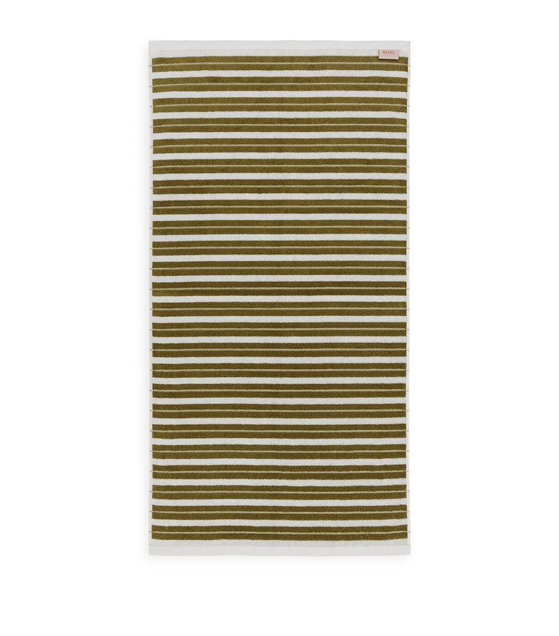 BAINA organic cotton striped bath towel 70cm x 140cm - British product