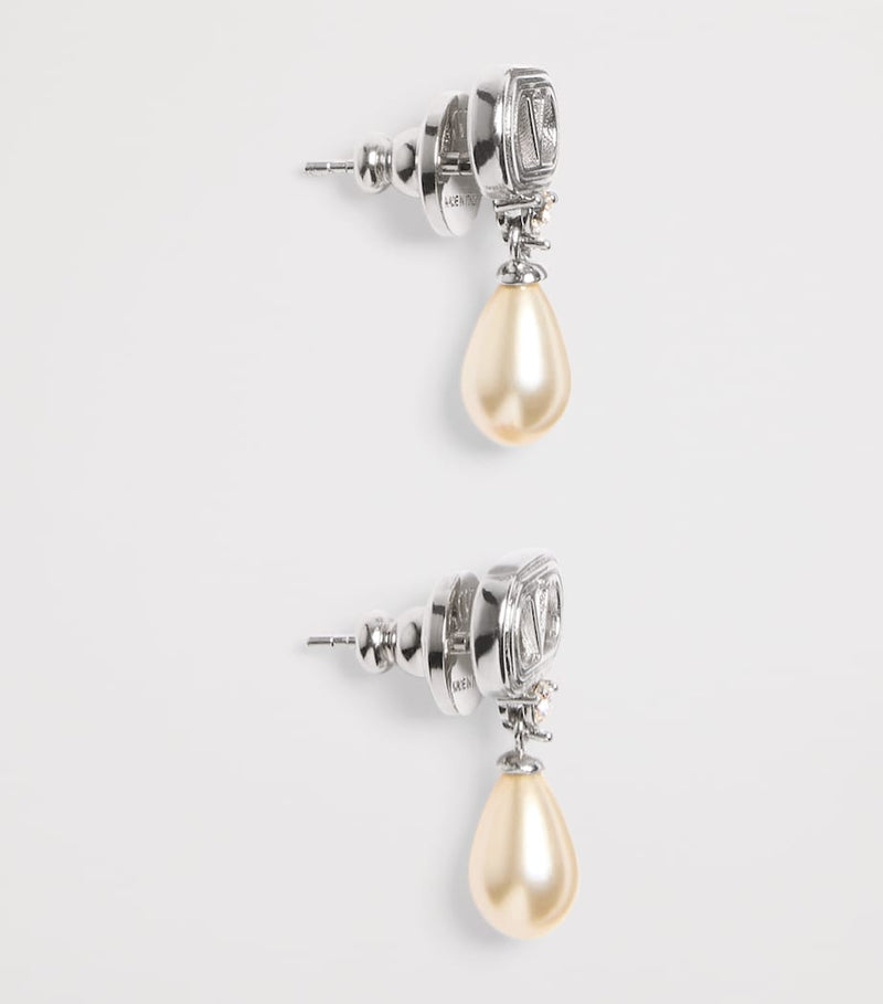 Valentino Garavani Crystal Ovalette earrings (British brand)