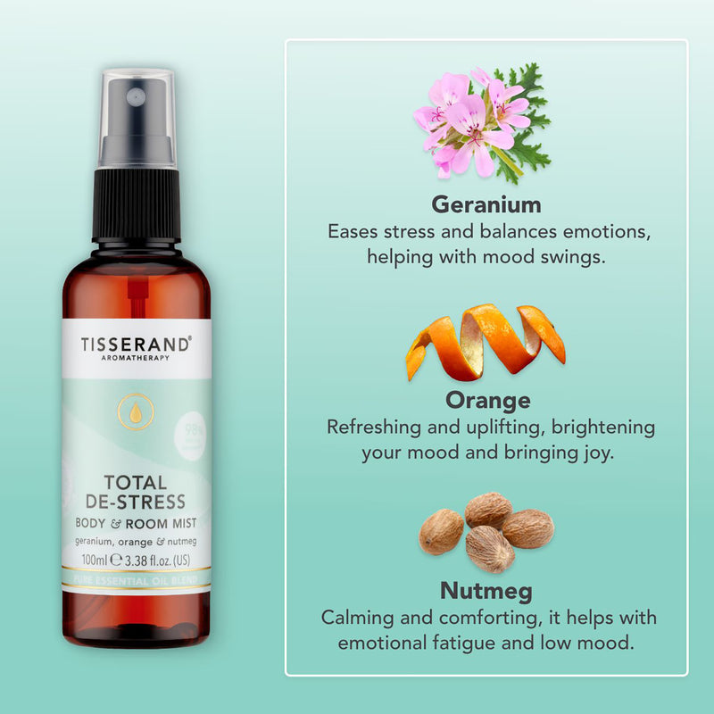 Tisserand De-Stress Mist Moodfix 100ml (British brand)