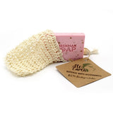 Sisal soap storage bag with natural fibers (British brand)