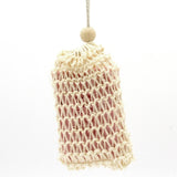Sisal soap storage bag with natural fibers (British brand)