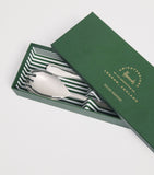 Harrods polished stainless steel salad servers, UK version