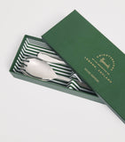 Harrods polished stainless steel salad servers, UK version