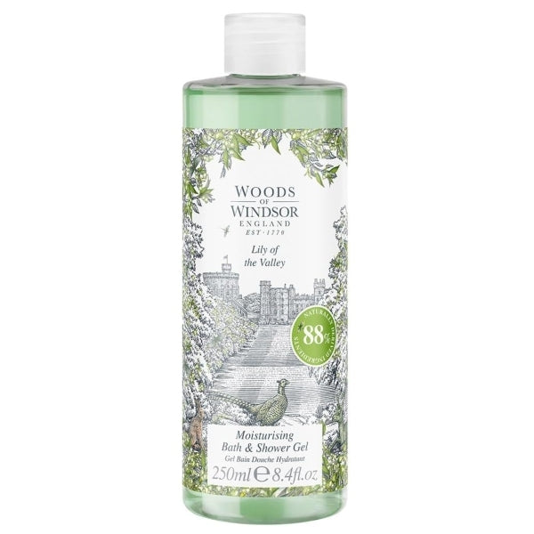 Woods of Windsor Lily of the Valley Shower Gel 250ml (British brand)