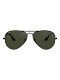 Ray-Ban Black Aviator Sunglasses Large (British brand)