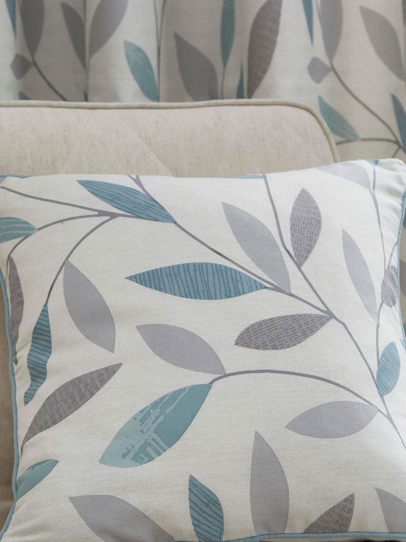 Fusion blue cotton beechwood cushion, UK version