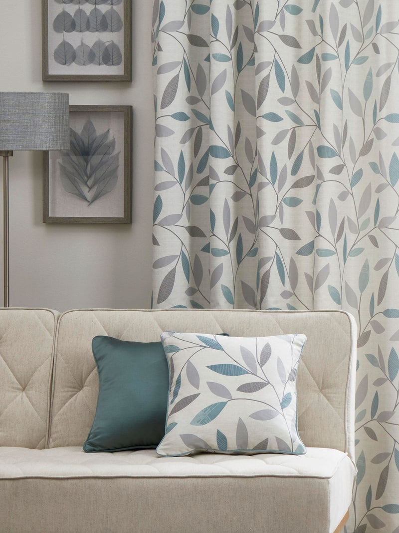 Fusion blue cotton beechwood cushion, UK version