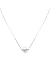 Harrods Chaumet Joséphine Aigrette White Gold Diamond and Pearl Pendant Necklace- Buy online at McGrocer